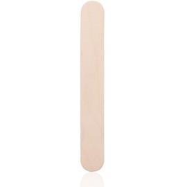 [100 Count] Jumbo 6 X 0.7 Inch Wooden Multi-Purpose Popsicle Sticks, Natural Premium, Jumbo Craft Sticks, Craft Supplies,Ice Cream, Wax, Waxing, Plant Labels, Tongue Depressor Sticks