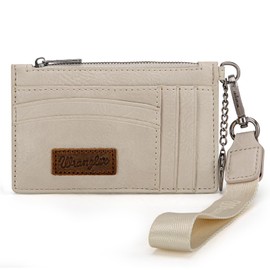 Wrangler RFID Card Holder Slim Credit Card Wallet Womens Keychain Wallet with Wristlet Strap WG137-W009TN