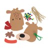 Fun Express Beaded Reindeer Antler Ornament Craft Kit, Makes 12