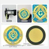 Imasoner Square & Compass Masonic Car Emblem for Accessories, Gold