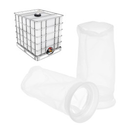 PATIKIL 4" IBC Lid Filter 3 Pack 220mm Long Washable Nylon Fine Mesh Filter IBC Tank Container Accessories for Rainwater Tank Rain Tank Ton Barrel Cover