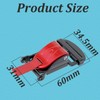 Motorcycle Helmet Quick Release Buckle Replacement Kit,Stainless Steel Chin Strap