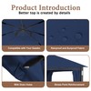 11X13 Replacement Cover Fit for SunNest Moorehead Domed Gazebo (11X13