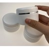 6PCS White Plastic Creams Jar with Inner Liners and Lid