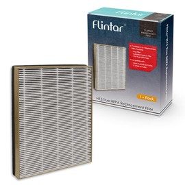 Flintar True HEPA Replacement Filter, Compatible with TaoTronics TT-AP002 Air Purifier and VAVA VA-EE008 Air Purifier, 3-in-1 Premium H13 Grade True HEPA Filter, 1-Pack (1)