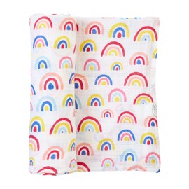 Mud Pie Rainbow Print Swaddle