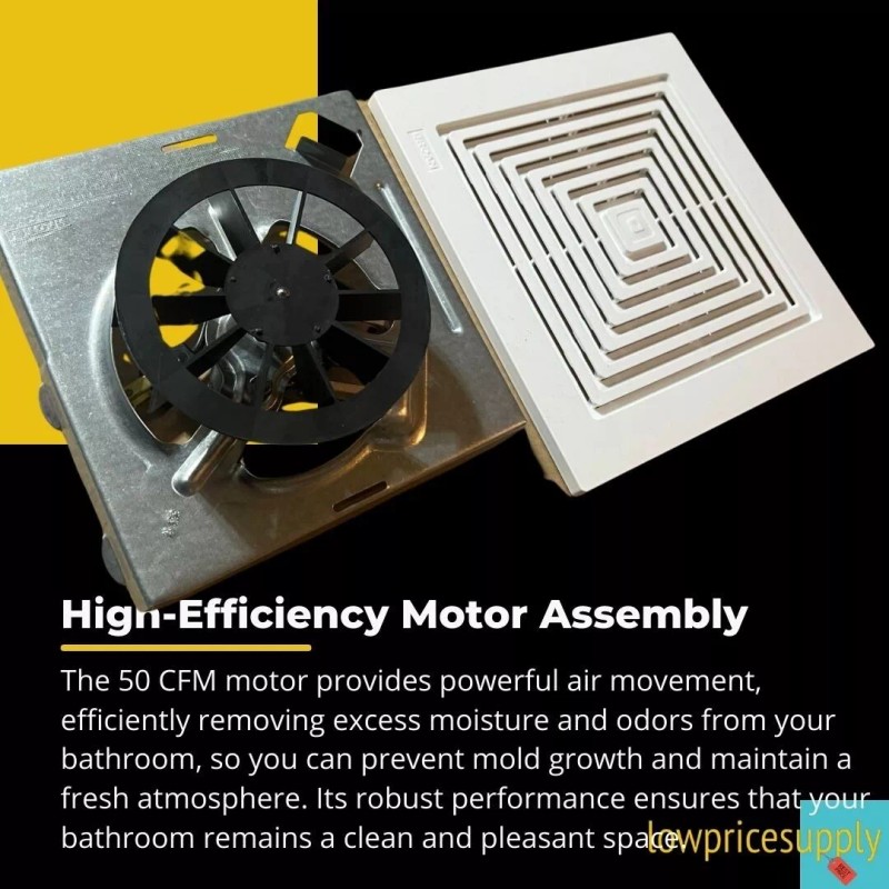 Broan-NuTone Fan Assembly and Grille for Broan Nutone 50 cfm