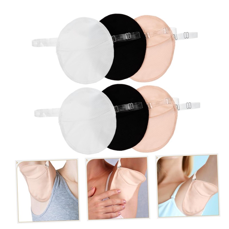 Mikinona Sweat Absorbent Pads for Women 3 Pairs Armpit Pads