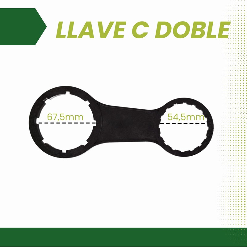 GROWMANIA Double Sided Canister Wrench DIN 51 and DIN 61