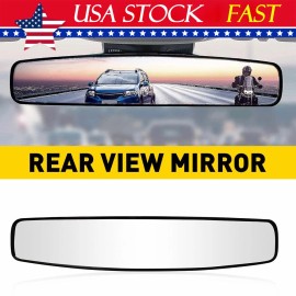 Unbranded Universal Inner Inside Interior 17 Inch Rearview Rear View Mirror w/Adhesive Kit