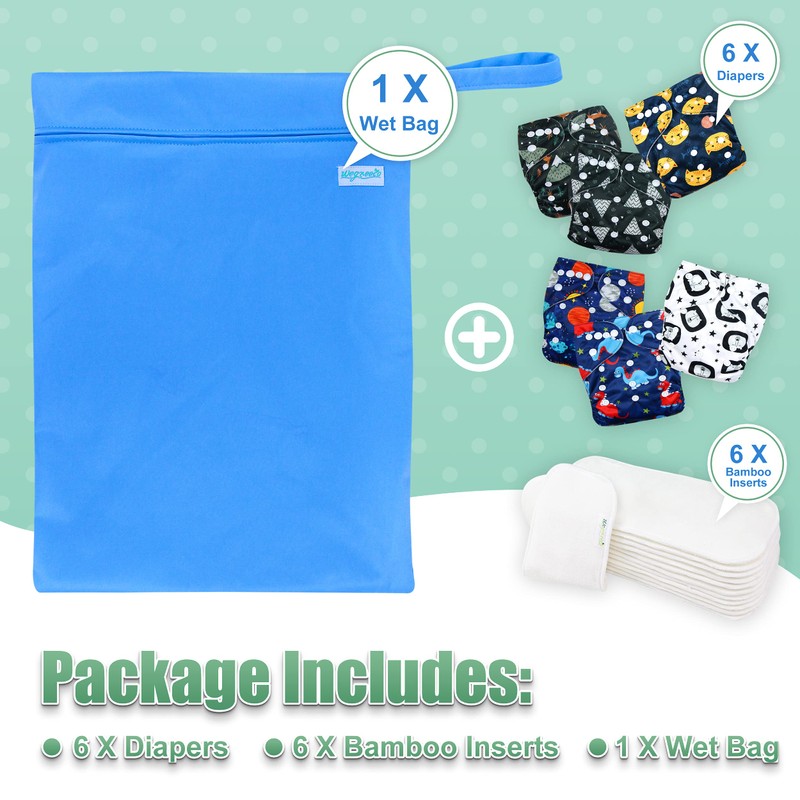 wegreeco - Pañales lavables y reutilizables con bolsillo para bebé,