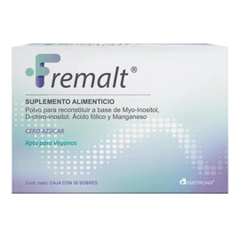 Fremalt Polvo Suplemento Alimenticio a Base de Myo-Inositol y Acido Fólico, 30 Piezas