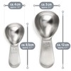 COM-FOUR® 2 x Coffee Scoops Made of Stainless Steel -