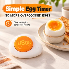 Magnetic Kitchen Timer for Cooking – Mini Digital Timer with Cartoon Design for Fridge & Countertop Use