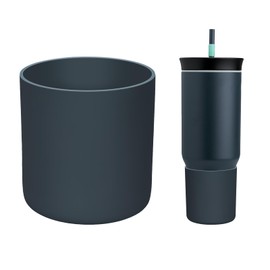 BKBY Silicone Boot Compatible with Owala 24oz/40oz Tumbler with Handle, Higher Anti-Slip Protective Sleeve Bottom Bumper Protector for Owalaa Triple Layer Insulated Travel Tumbler