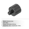 sourcing map Microphone Stand Adapter 3/8 Female to M6 Male