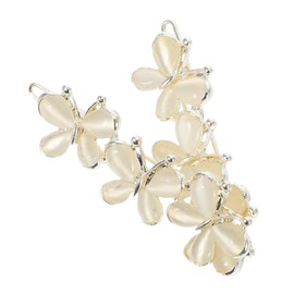 Outanaya 2Pcs Butterfly Hair Clips Cat Eye Design Non-Slip Side Hair Clamps for Women for Styling and Securing Bangs for Daily Wear or Special Occasions Random Color