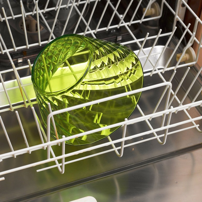 Omada Design Bowl for Kitchen with Diamond Effect Transparent Acrylic
