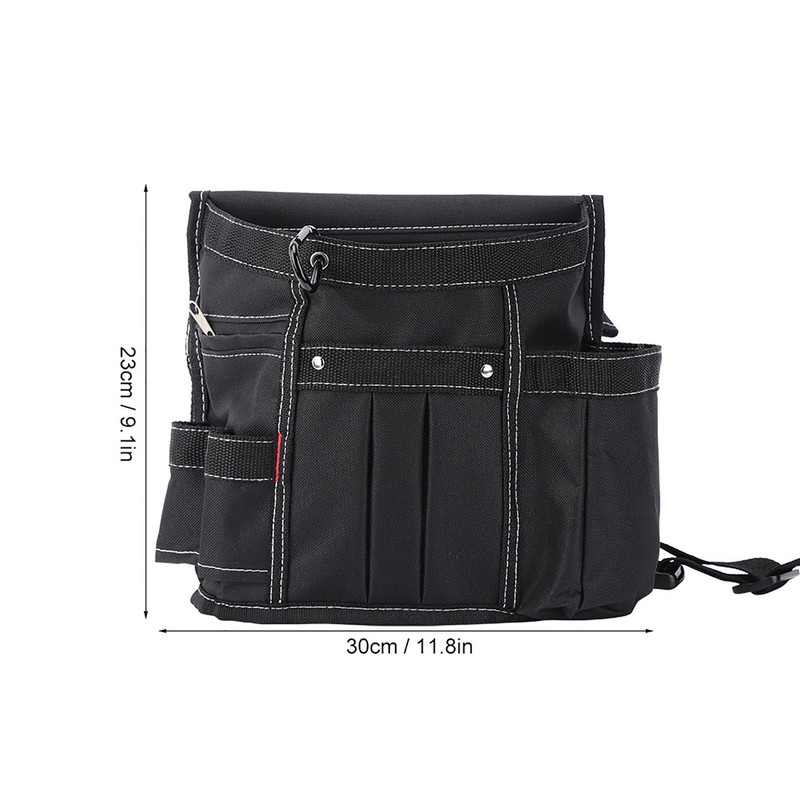 Multifunctional Tool Storage Bag Multi Pockets Adjustable Electrician Waist Bag