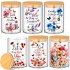 Shellwei 6 Pcs Christian Bible Glass Storage Jars with Airtight