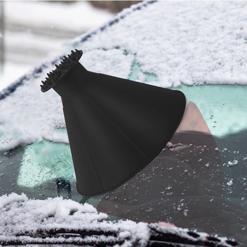 HIXNUG 2Pcs Cone Car Ice Scraper Round Funnel Ice Scraper