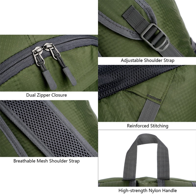 Lightweight Foldable Backpack Men Women Waterproof Packable Backpack Travel Hiking