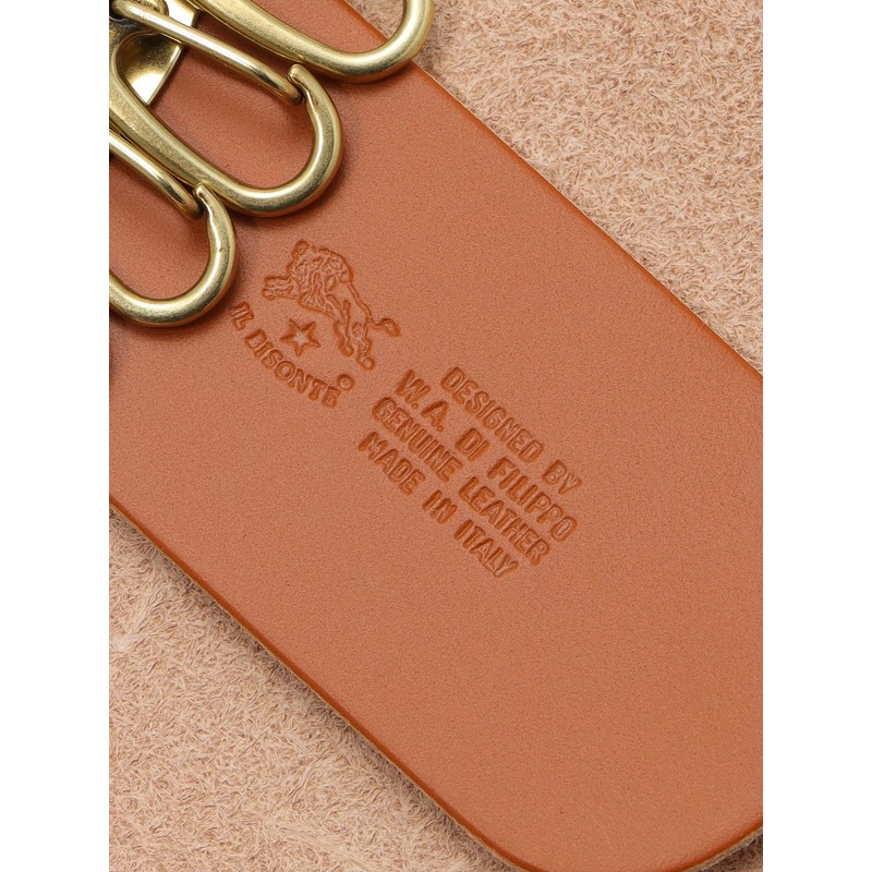 IL BISONTE Key Case, Leather, Genuine Leather, Cowhide, Women's, Men's,
