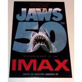 Cleveland Vinyl JAWS (1975) Film Steven Spielberg 2025 IMAX Poster - 50th Anniversary Art Poster 19"x13"