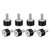 sourcing map Rubber Mounts 8pcs M5 Male/Female Vibration Isolator Shock