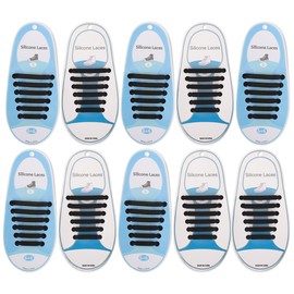 60pcs Silicone Lazy Shoelaces Elastic No Tie Shoe Laces Running Sneakers Shoestring for Kid