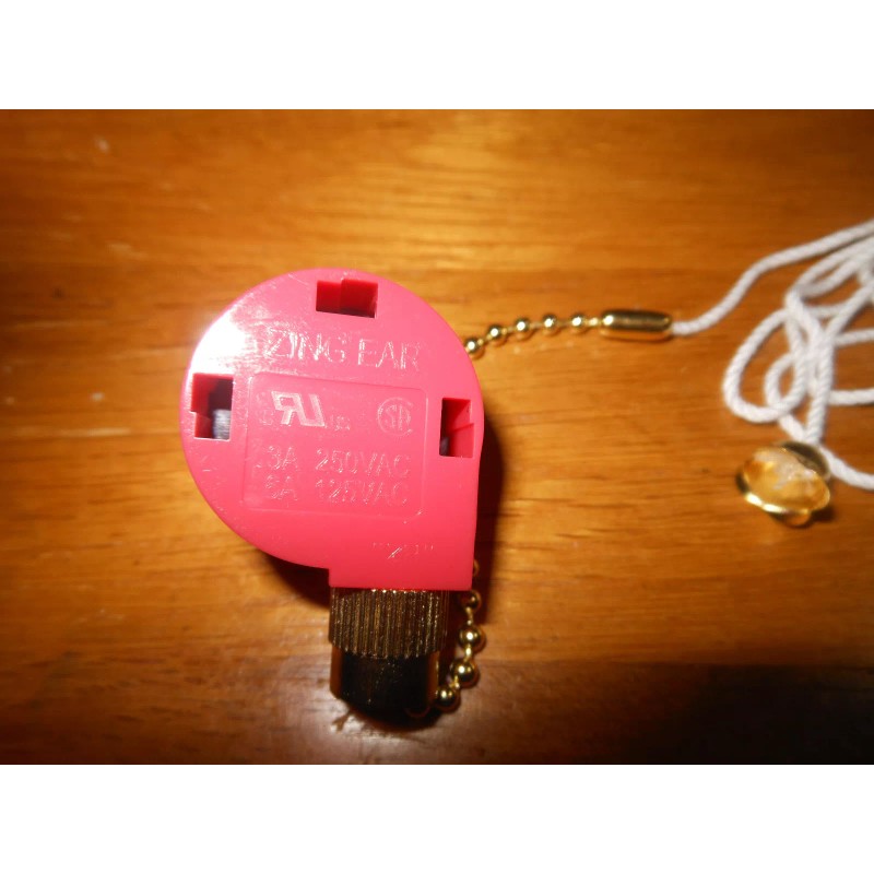 Zing Ear New 3 Speed Pull Chain Switch For Ceiling