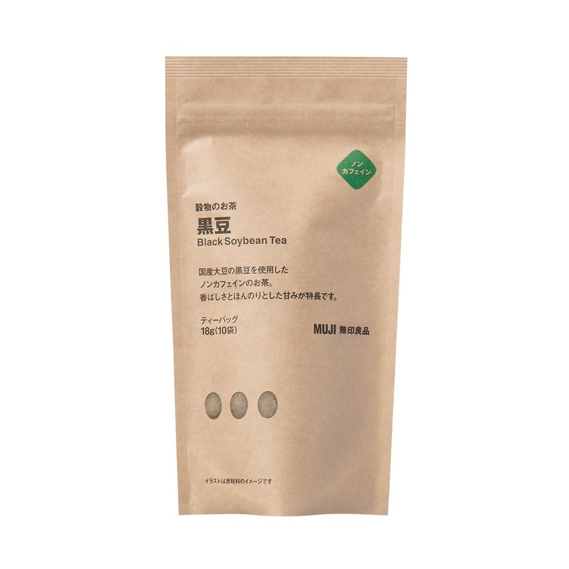 Muji 44099414 Grain Tea Black Beans, 0.6 oz (18 g)