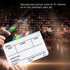 Zacro Acrylic Plastic Director's Film Clapboard Easy Wipe Cut Action
