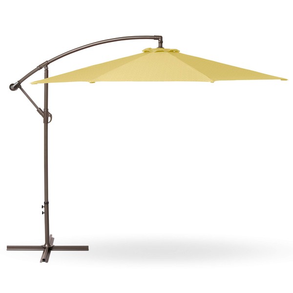 Duck Covers USWUMB12096 Weekend 10 Foot Cantilever, Straw Patio Umbrella