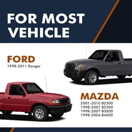 PM Auto Pair 2 Front Left-Right Upper Control Arm Ball Joint For 1998-2011 Ford Ranger 1 Piece Design, Front Coil