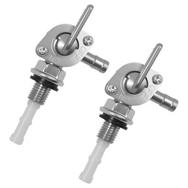 Pack of 2 Fuel Tap Switch, M10 Fuel Tap, Fuel Tap Switch for Generator, Motorcycles, Off-Road Karts, Fuel Tap for Fuel Tank, Universal, Metal