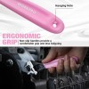 WORKPRO 6-Inch & 10-Inch 2-piece Pink Adjustable Wrench Set Metric