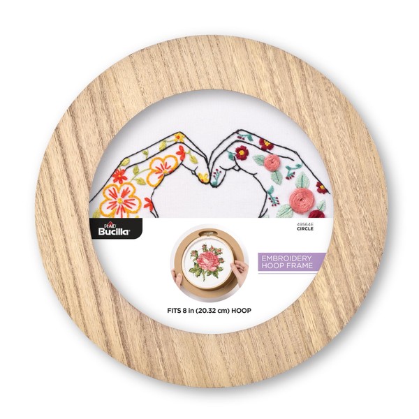 Bucilla, Embroidery Hoop Circle Frame, Fits 8" Embroidery Hoop
