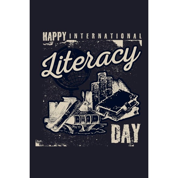 Happy International Literacy Day: College Ruled Line Paper Blank Journal