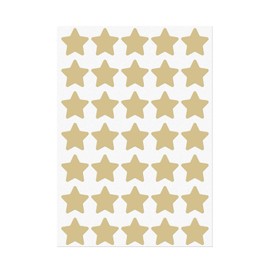 FINDAT Kraft Star Stickers 1 Inch Vinyl Kids Reward Sticker Adhesive Removable Waterproof Reusable Small Stars Labels for Children Student School Classroom Teacher Supplies 700 PCS
