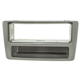 tomzz Audio 2417-025 Radio Fascia Metal Slot Compatible with Honda Civic (2001-2006) Vehicles with Manual Air Conditioning Silver
