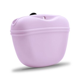 AUDWUD - Silicone Dog Treat Pouch - Clip on Portable Training Container - Convenient Magnetic Buckle Closing and Waist Clip - BPA Free