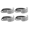 TOVINANNA 4Pcs Lightweight Elastic Crystal Ponytail Holders for Women Stylish