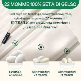 22 Momme Silk Pillowcase for Hair and Skin: 100% Pure Double-Sided Pillowcase with Hidden Zip - Silk Pillowcase - Mulberry Silk Pillowcase (White, 50 x 80 cm)