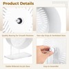Skdqiee Hamster Exercise Wheel, Silent Hamster Wheel with Acrylic Stand,