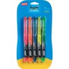 Staples Hype! Liquid Highlighters, Assorted, 5/Pack