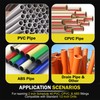 Premium 2-Inch PVC Pipe Reamer with 3/8-Inch Hex Shaft-2" Head