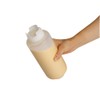 Restaurantware Inverted Plastic Squeeze Bottle with Refill and Dispensing Lids,
