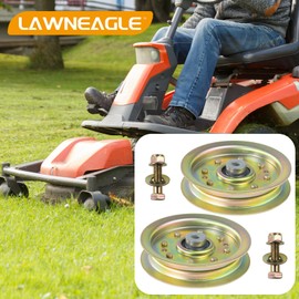 Lawneagle 2 Pack 756-04129B Idler Pulley 4.25 Replaces Troy Bilt Pulley 753-08171 Idler Pulley Kit, Cub Cadet 756-04129 Idler Pulley 756-04129, 756-04129C, 753-08068 for Cub Cadet RZT50 Idler Pulley