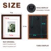 Egofine 8x10 Picture Frames Made of Solid Wood with Plexiglass,